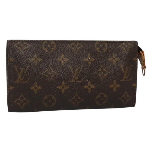 LOUIS VUITTON Monogram Bucket GM Accessory Pouch LV Auth ti2870 - Picture 1 of 16